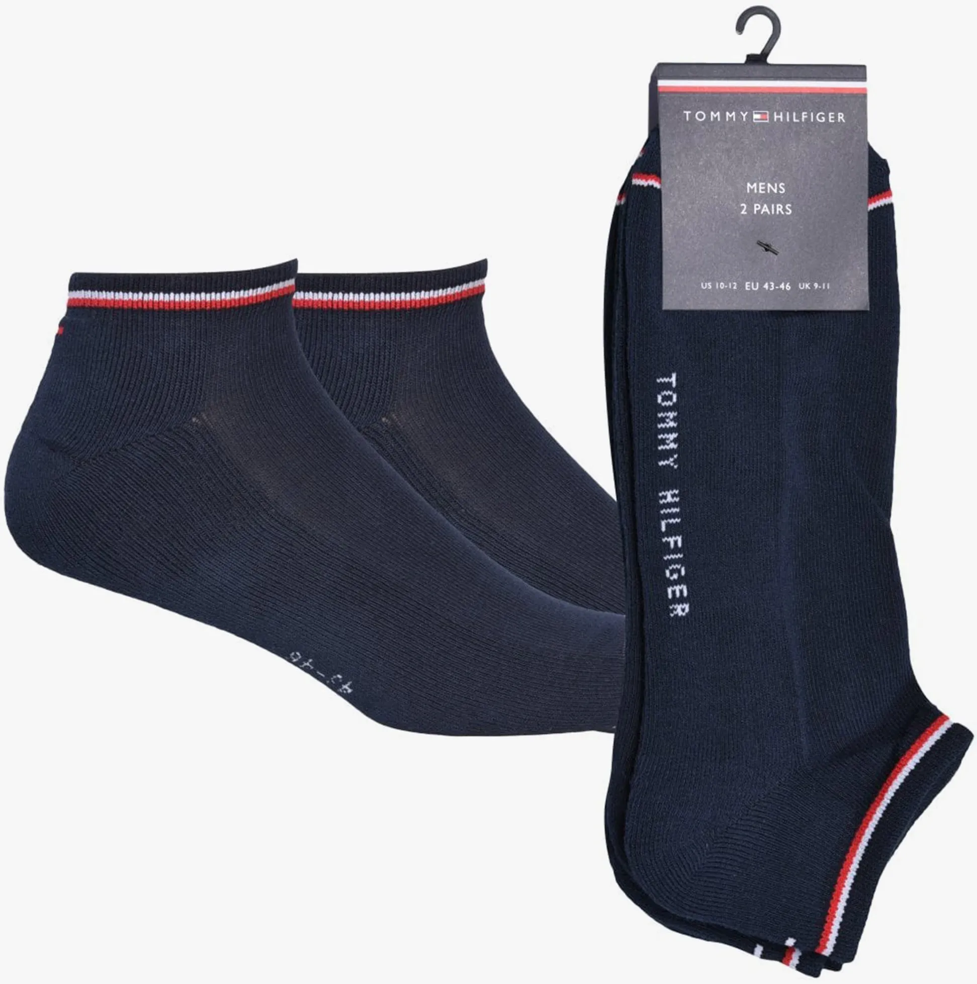 2 Pack Iconic Mens Ankle Sport Socks Dark Navy