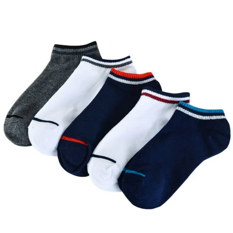 5 Pairs/lot Men Socks Mesh Breathable Short Casual Socks