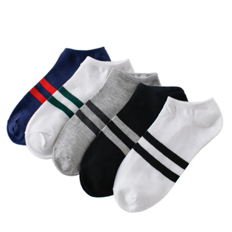 5 Pairs/lot Men Socks Mesh Breathable Short Casual Socks