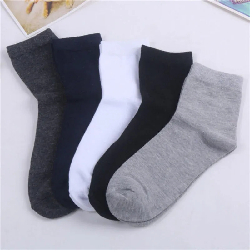 5 Pairs/lot Men Socks Mesh Breathable Short Casual Socks