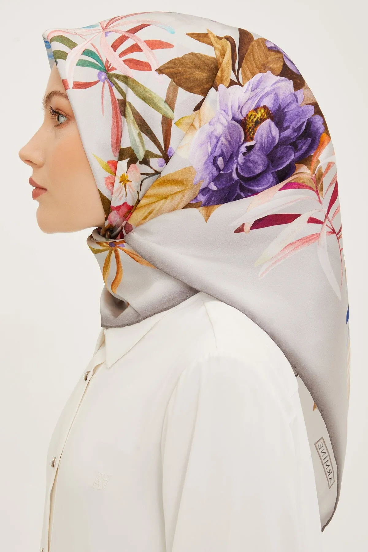 Armine Ayu Floral Silk Scarf #4