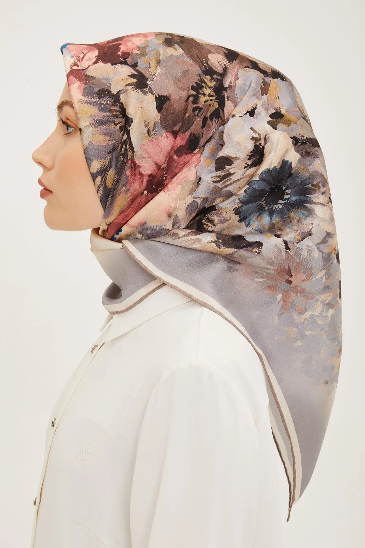 Armine Estella Floral Silk Scarf #8