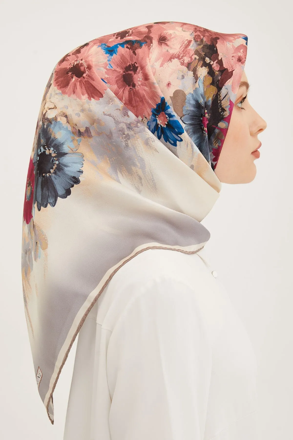 Armine Estella Floral Silk Scarf #8