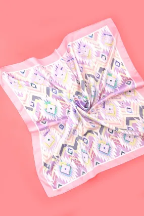 Aztec Boho Print Silk Bandana