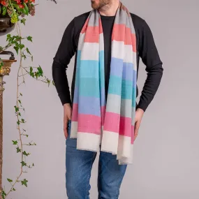 Belmont Pastel Silk and Wool Scarf