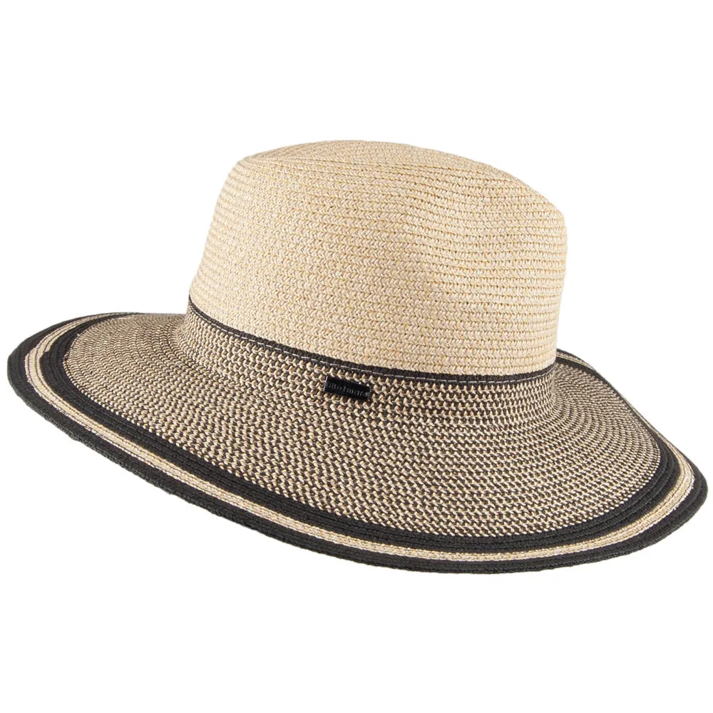 Betmar Hats Porto Fedora Hat - Natural-Black