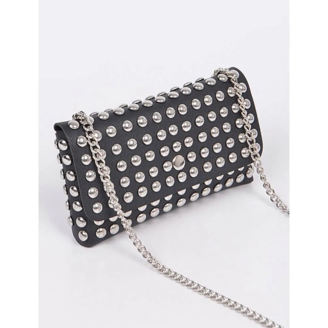 Big Studded Cross-Body Belt Bag (Two Colors)