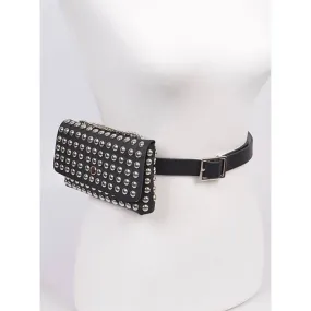 Big Studded Cross-Body Belt Bag (Two Colors)