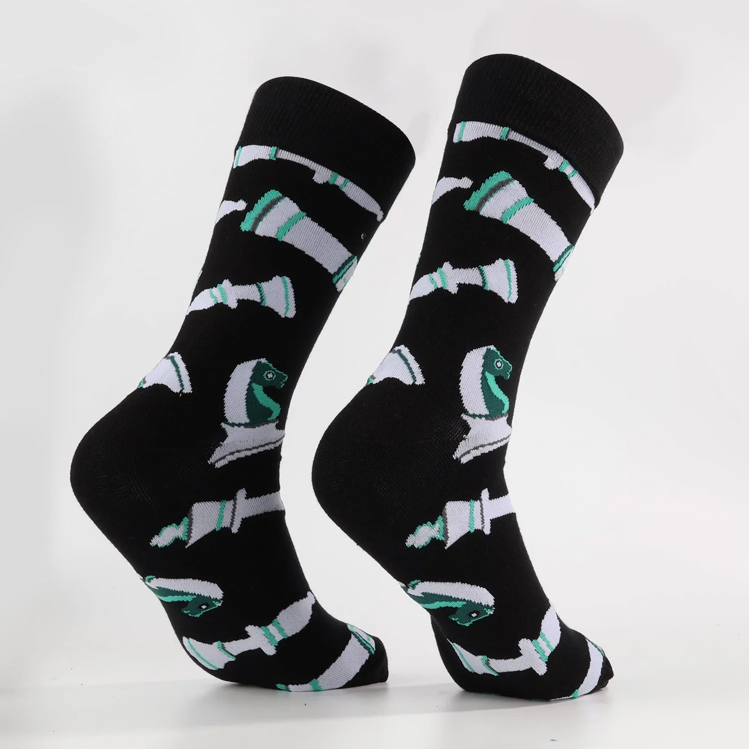 Black Chess Socks