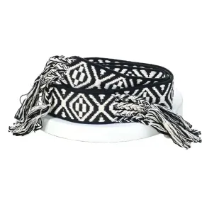 Boho Stripe Pattern Braided Belt