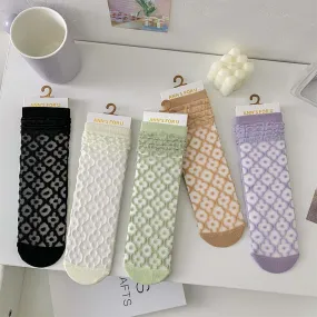 Breathable Floral Socks