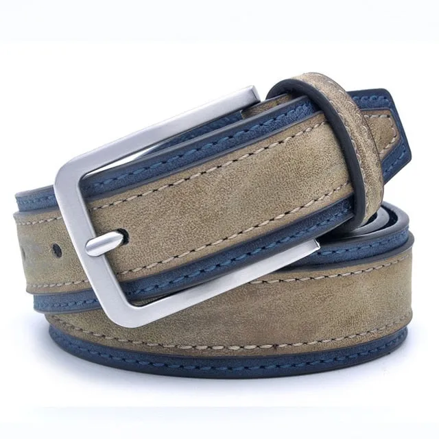 Casual Patchwork Luxury Belts For Men'S