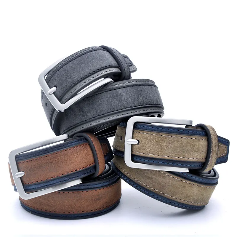 Casual Patchwork Luxury Belts For Men'S