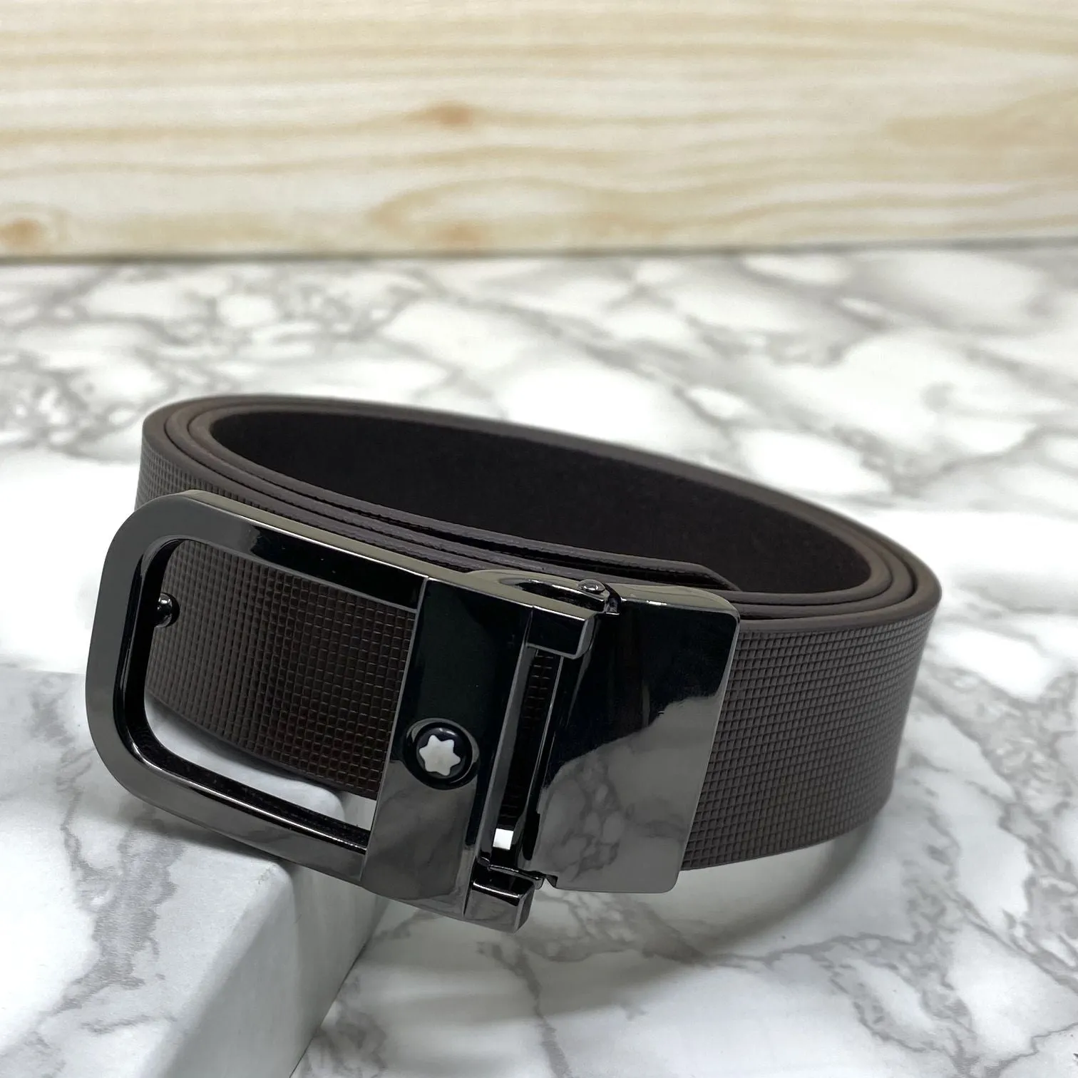 Casual U-Shape Leather Strap Belt For Men-JonasParamount