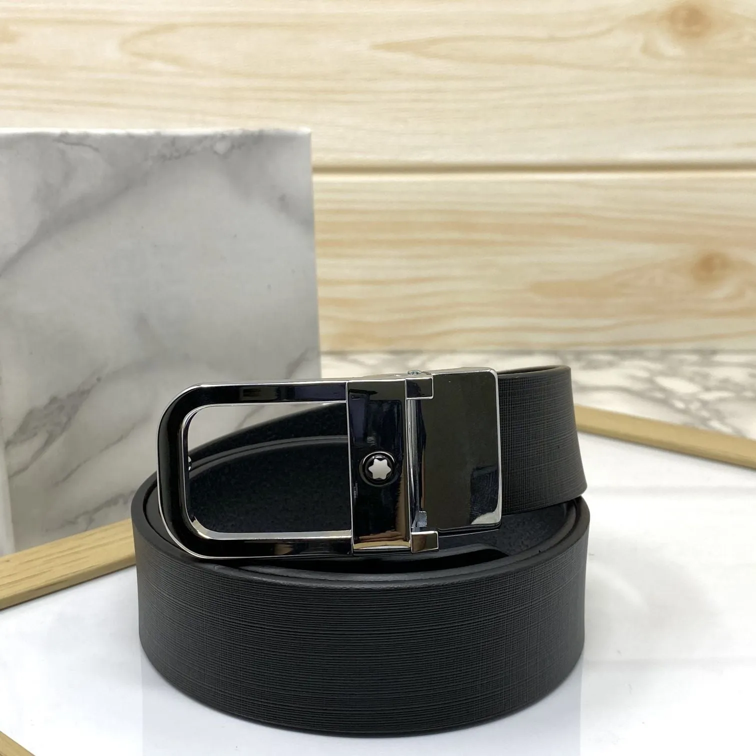 Casual U-Shape Leather Strap Belt For Men-JonasParamount