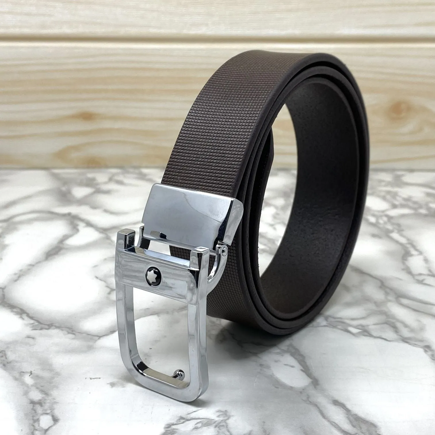 Casual U-Shape Leather Strap Belt For Men-JonasParamount