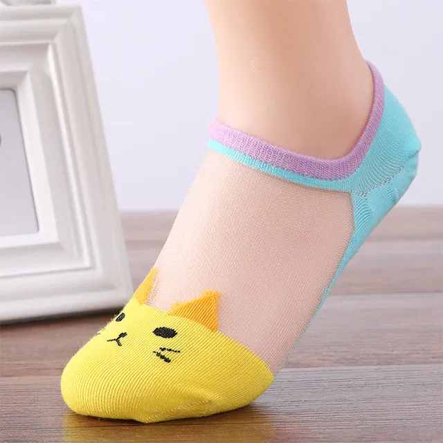 Cat Pattern Breathable Socks