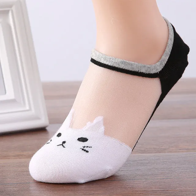 Cat Pattern Breathable Socks