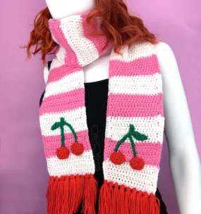 Cherry Stripe Scarf