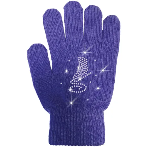 ChloeNoel Ice Skating Gloves - GV22-BB/Skate Crystals