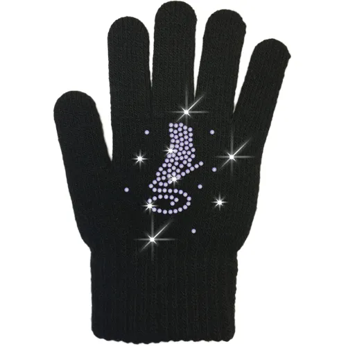 ChloeNoel Ice Skating Gloves - GV22-BB/Skate Crystals