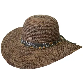 Conner Deluxe Wide Brim Raffia Beach Hat