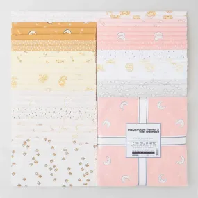 Cozy Cotton Flannels - Over the Moon Pastel Colorstory Ten Squares