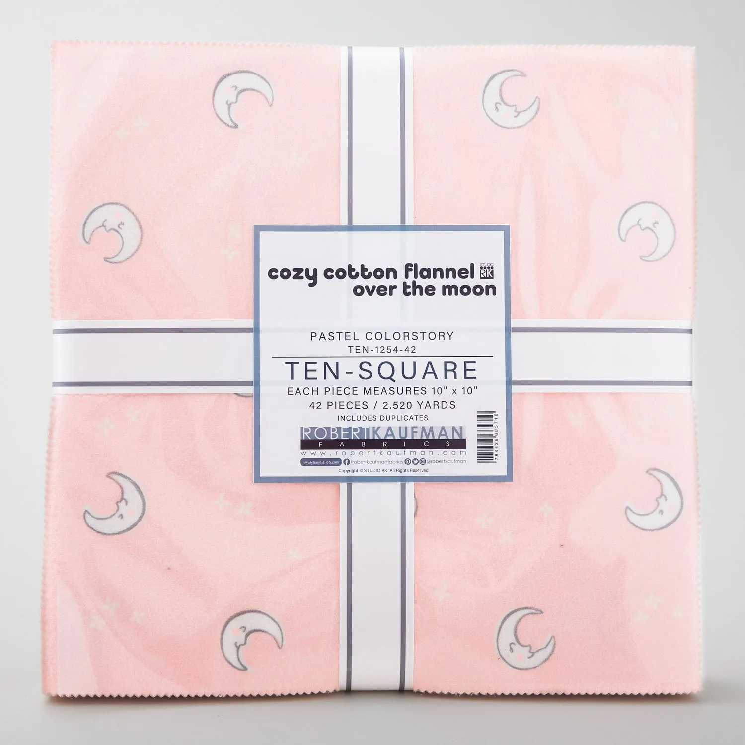 Cozy Cotton Flannels - Over the Moon Pastel Colorstory Ten Squares