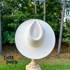 Cream Wide Brim