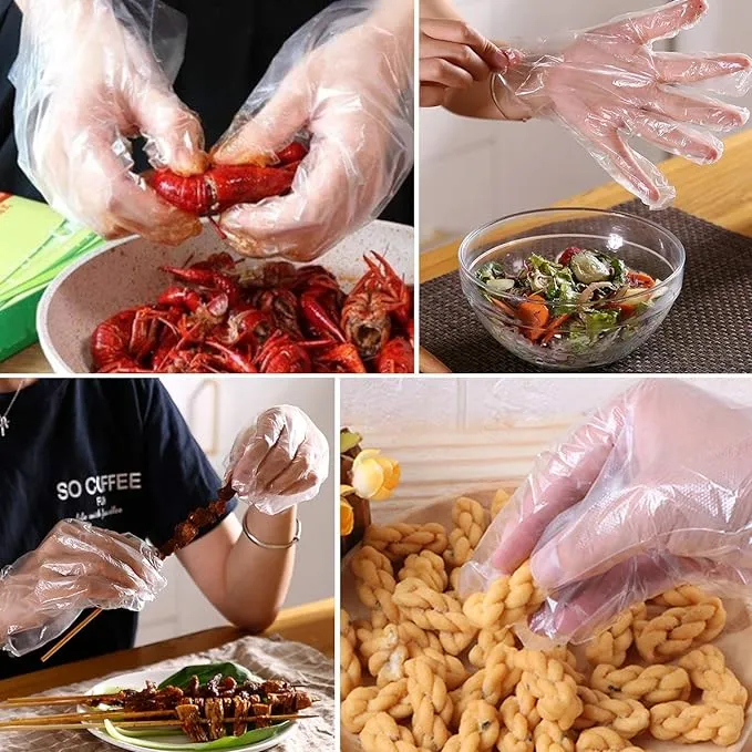 Disposable Gloves Safety Sterile Gloves Food Safe Gloves.11.02"  (100pcs/Pack)