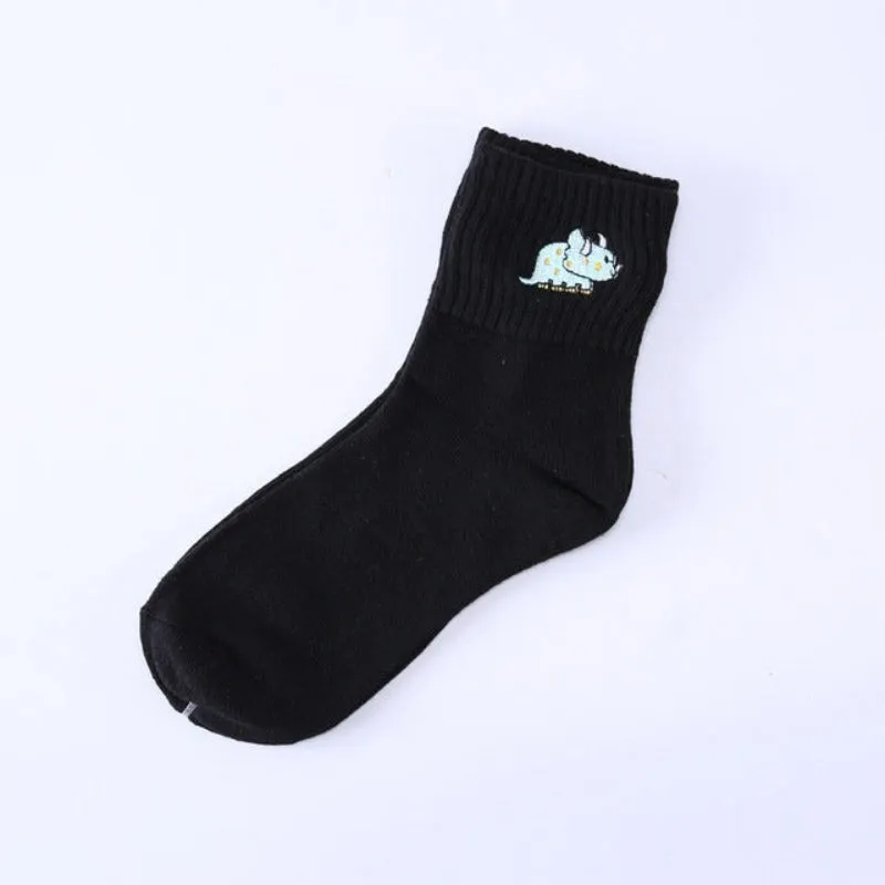 Elegant Printed Breathable Long Socks Set