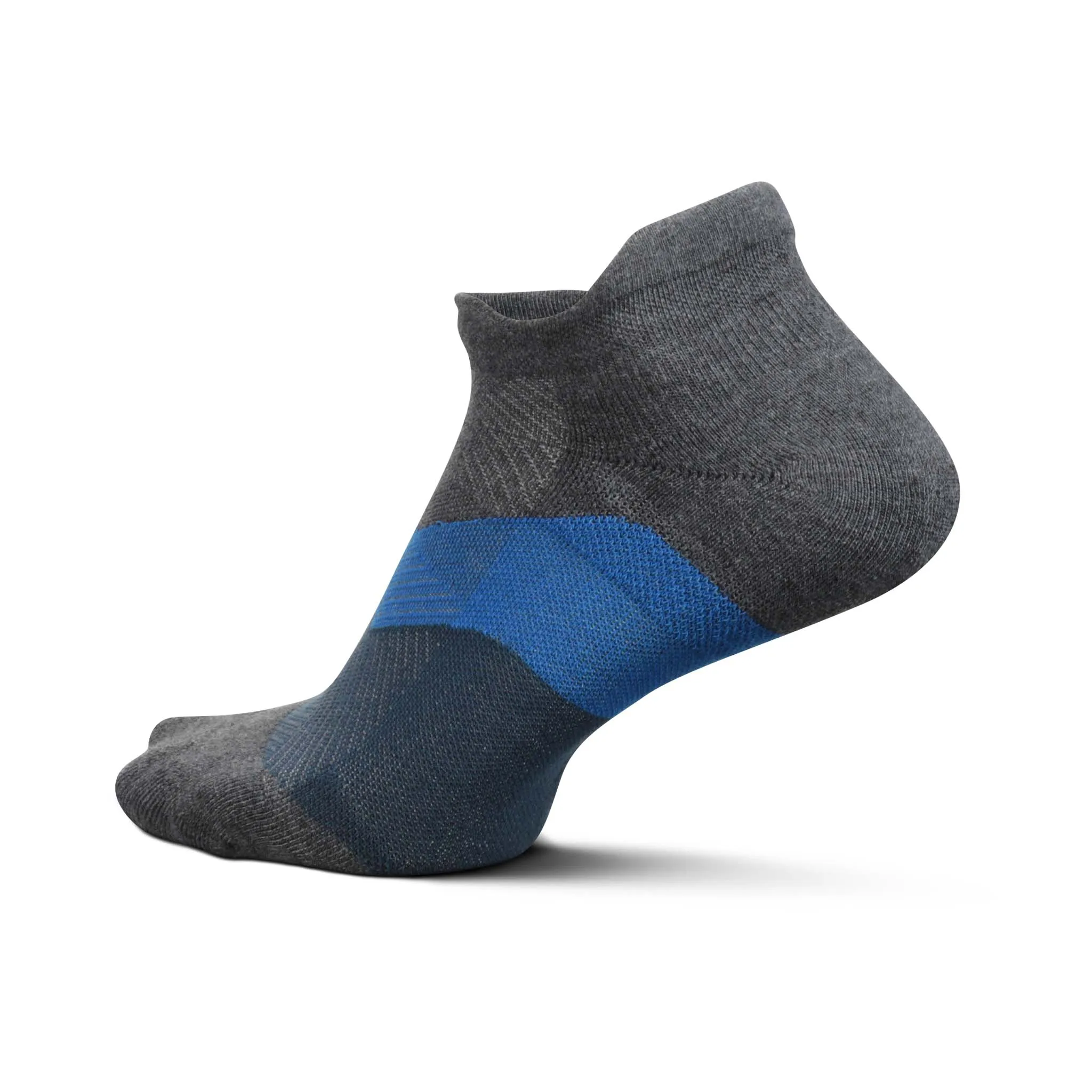 Feetures | Unisex Elite Max Cushion No Show Tab - Gravity Gray