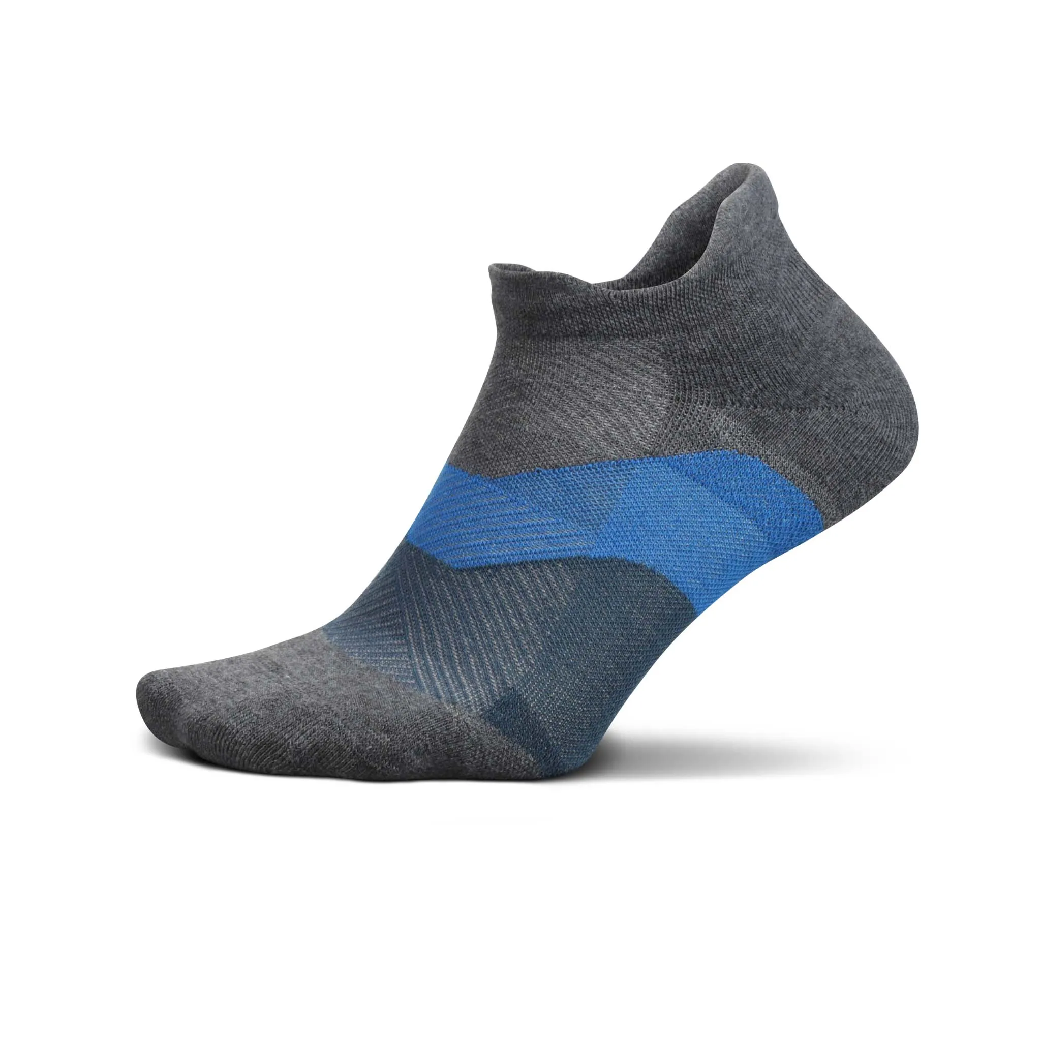 Feetures | Unisex Elite Max Cushion No Show Tab - Gravity Gray