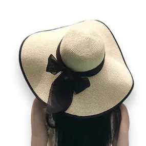 Floppy Wide Brim BowKnot Straw Sun Hat