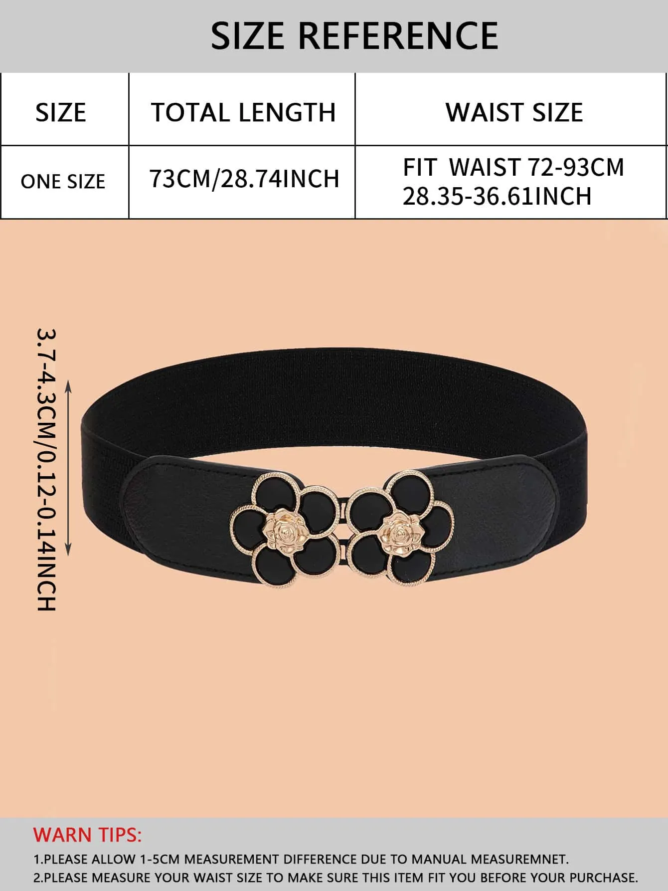 Flower Buckle Belt