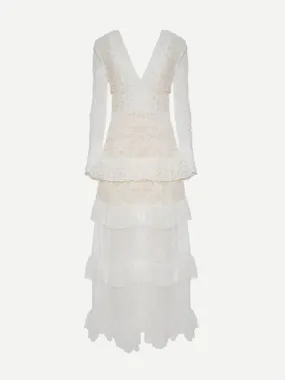 Footloose Lacey Dress in White