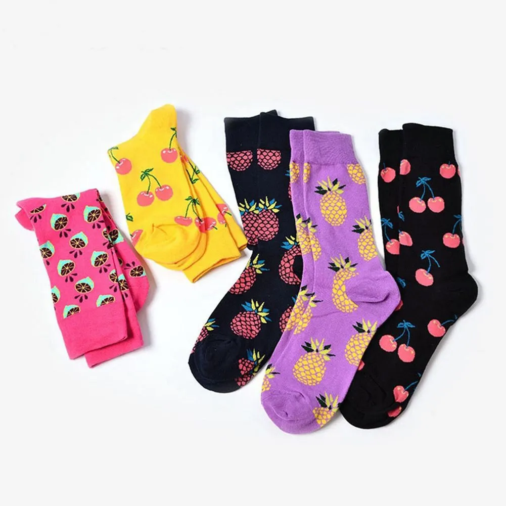 Fun Fruit Pattern Socks Unisex