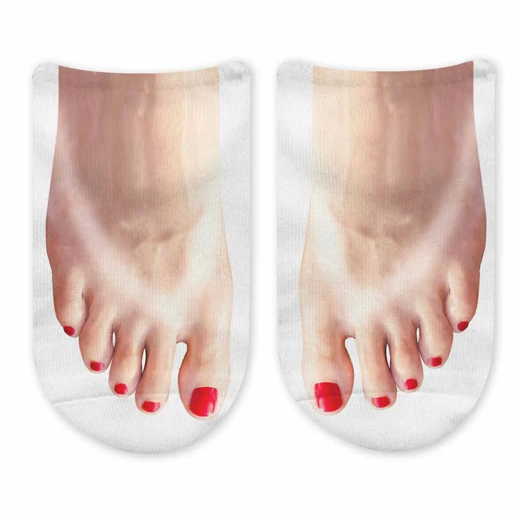 Funny Feet Photo Socks for Women - Assorted Styles