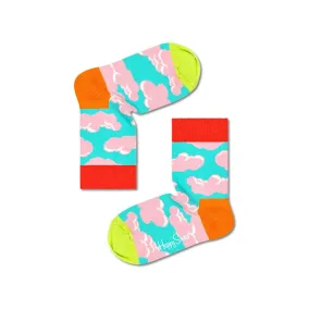 Happy Socks: Kids Clouds Light Blue Pink