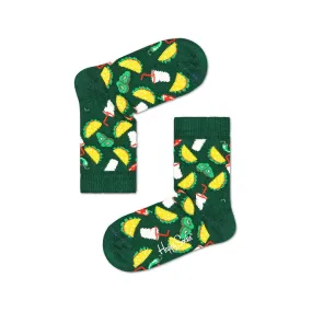 Happy Socks: Kids Taco Dark Green