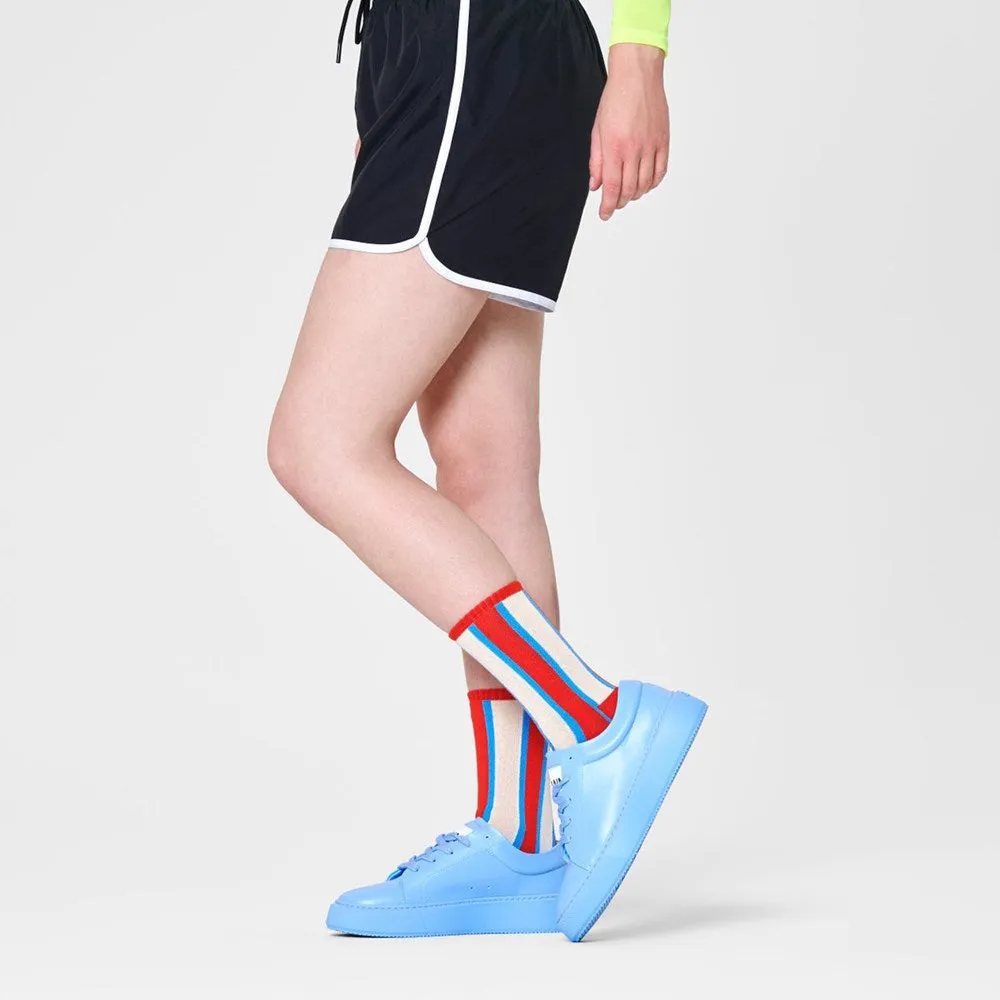 Happy Socks: Vertical Stripe 3/4 Sneaker ML