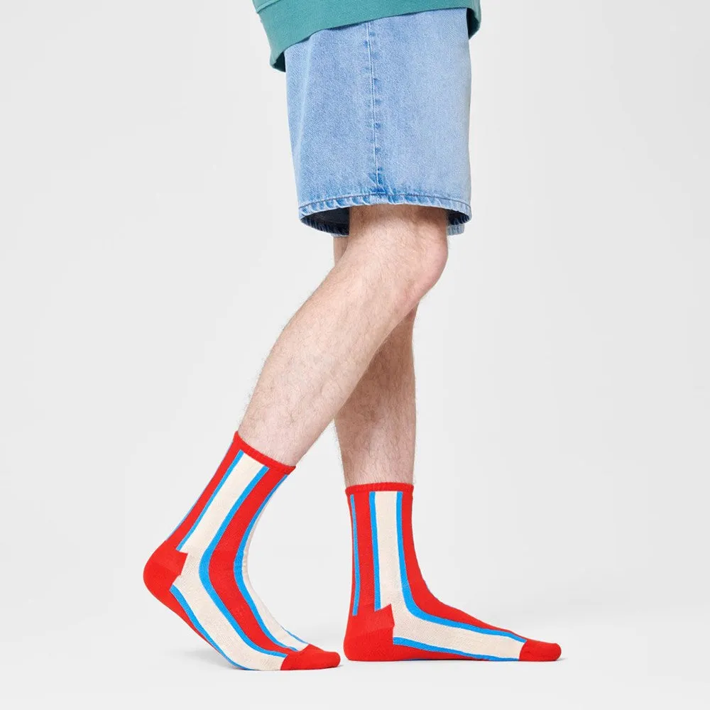 Happy Socks: Vertical Stripe 3/4 Sneaker ML