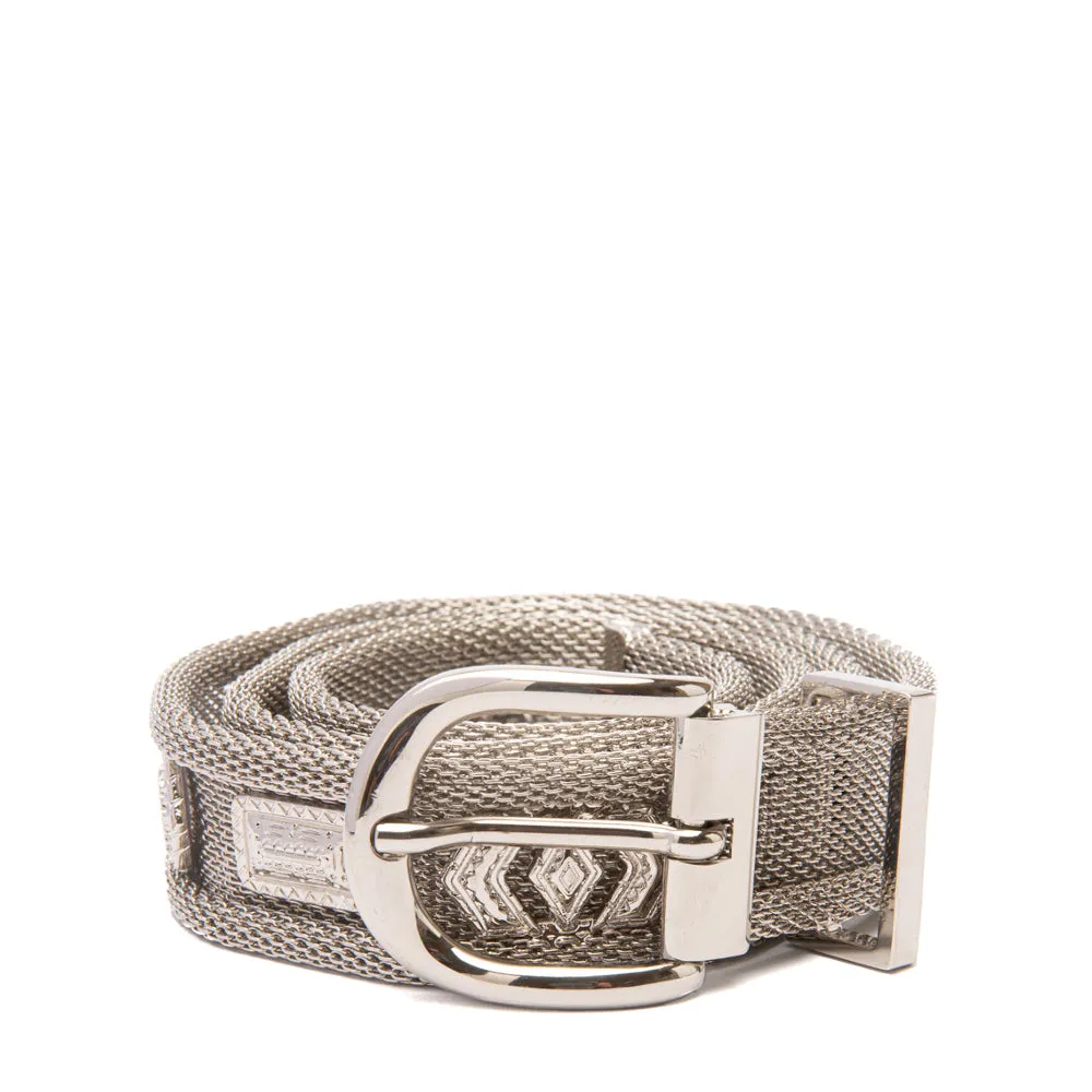 Isabel Marant Silver Mesh Metal Chainmail Bisa Belt M