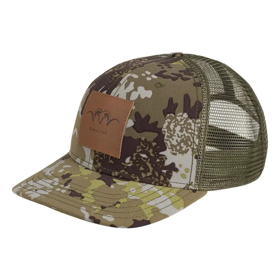 Leather Badge Cap - HunTec Camouflage by Blaser