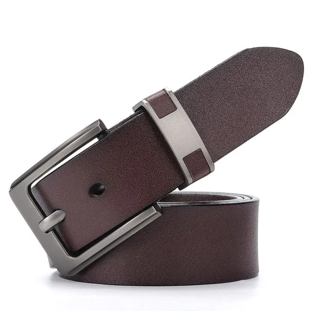 Luxury Cow Genuine Leather Alloy Buckle Belts