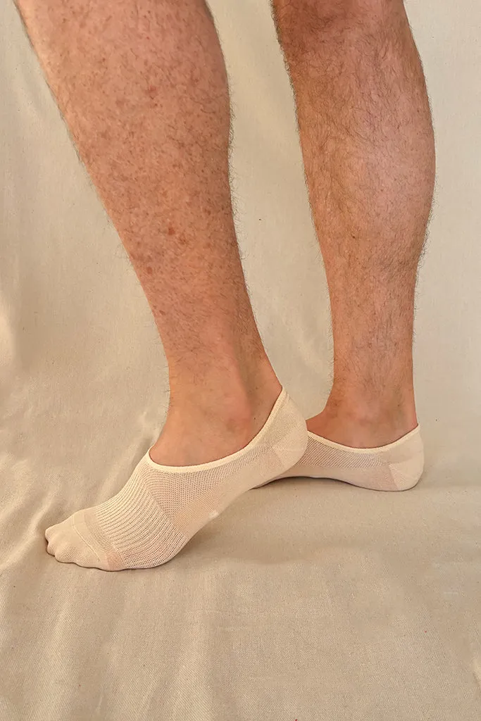 Men's Hidden Bamboo Socks 2 Pack - Nude