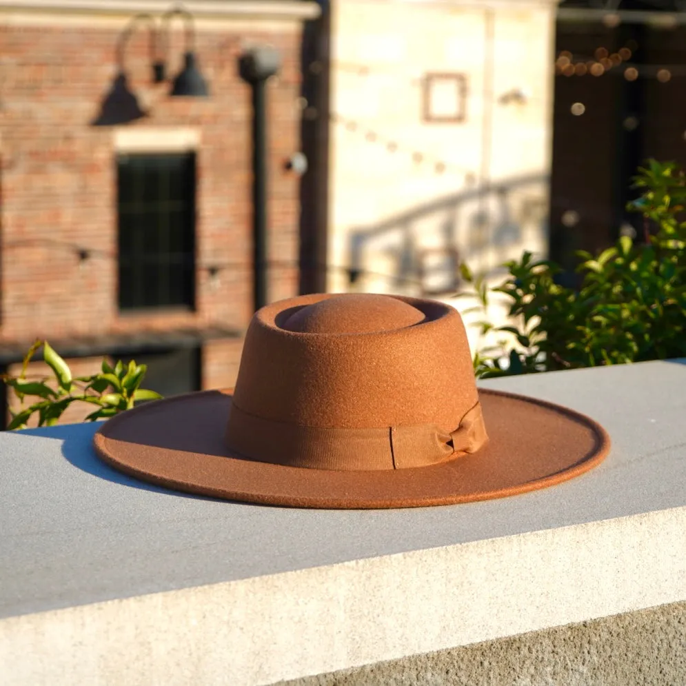 Milan Bolero Hat - Light Tan