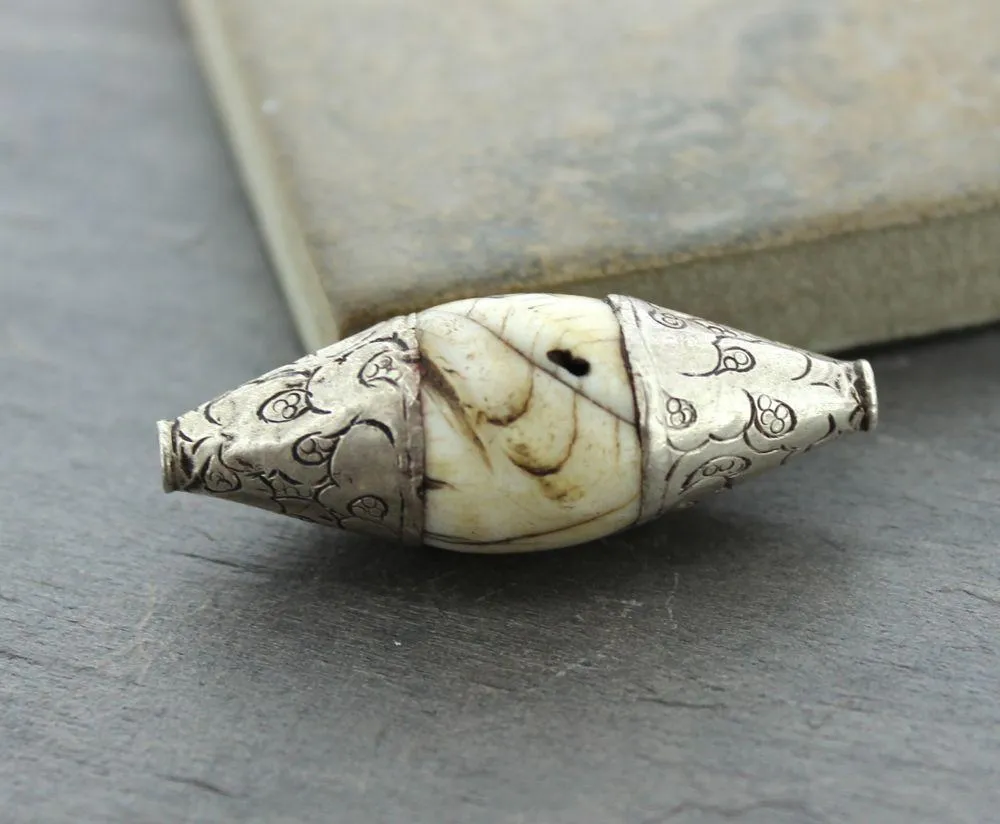 Naga Shell Silver Bead