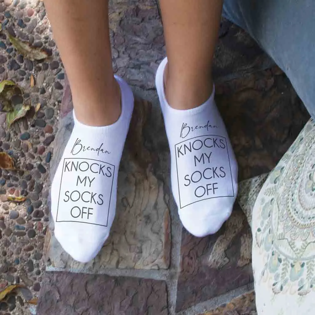 Personalized Knock My Socks Off - No Show Socks