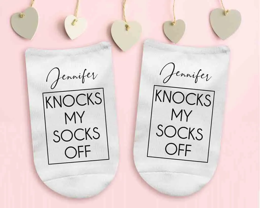 Personalized Knock My Socks Off - No Show Socks